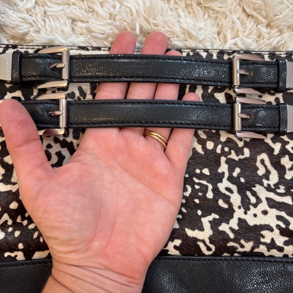 Michael Kors Calf Hair & Leather Crossbody – Buckle Detail - Picture 7 of 10